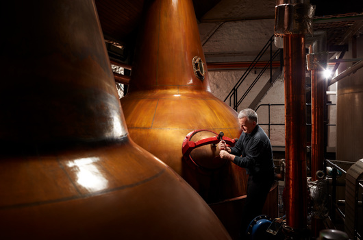 Balblair whisky stills