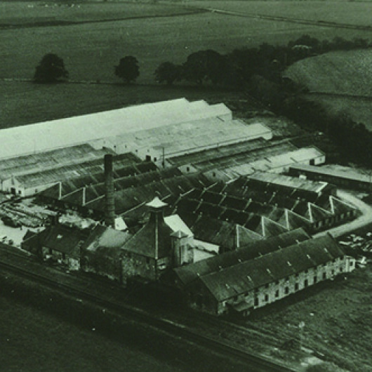 Balblair Distillery aerial shot