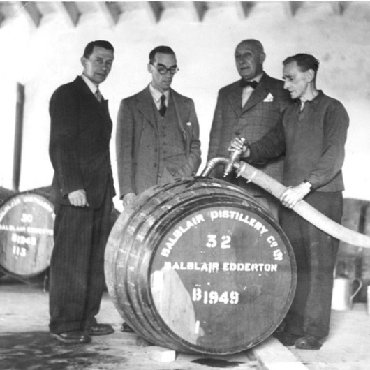 Balblair Whisky casks being filled